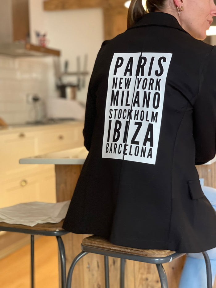 Blazer "Voyage", negro — vista detalle