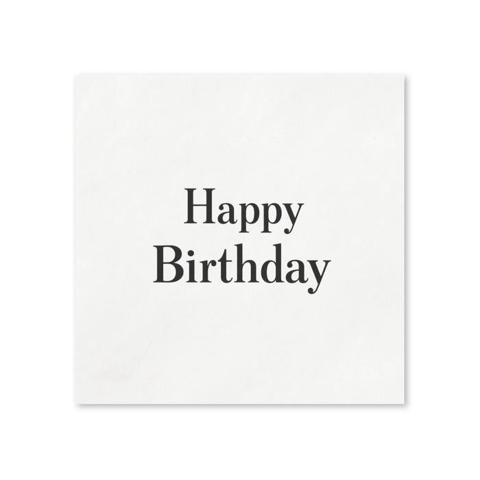 Blue Happy Birthday Napkins, 50-Pack, 3-ply, Birthday Party Decor