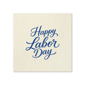 Blue Labor Day Cocktail Napkins, 50-Pack, 3-ply, Labor Day Party Decor