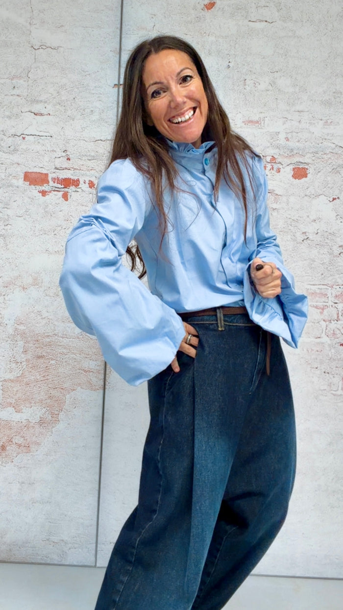 Blusa “Amberes” blue colour