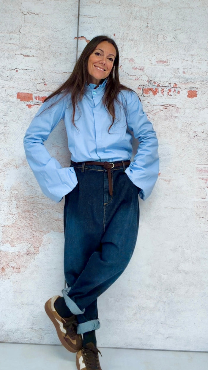 Blusa “Amberes” blue colour