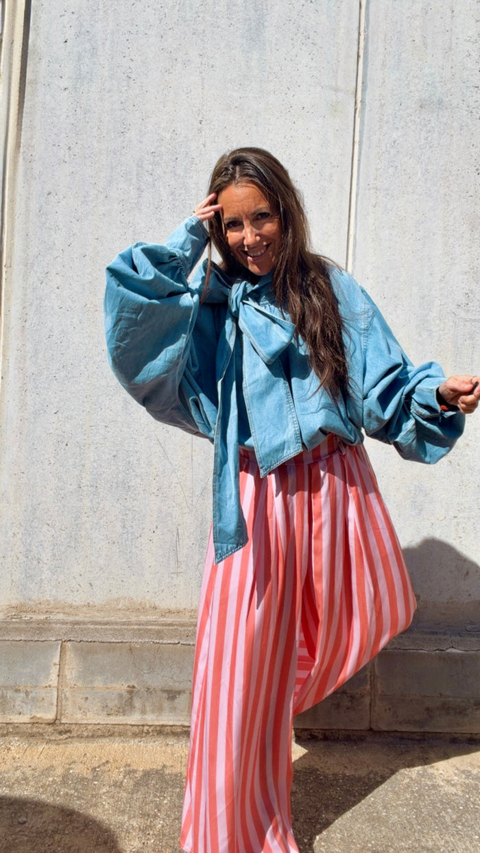 Blusa “maxi ribbon”
