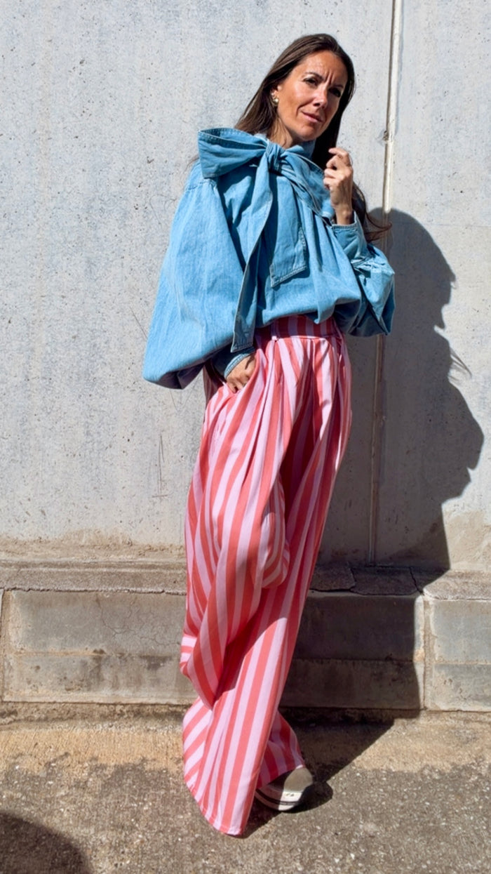 Blusa “maxi ribbon”