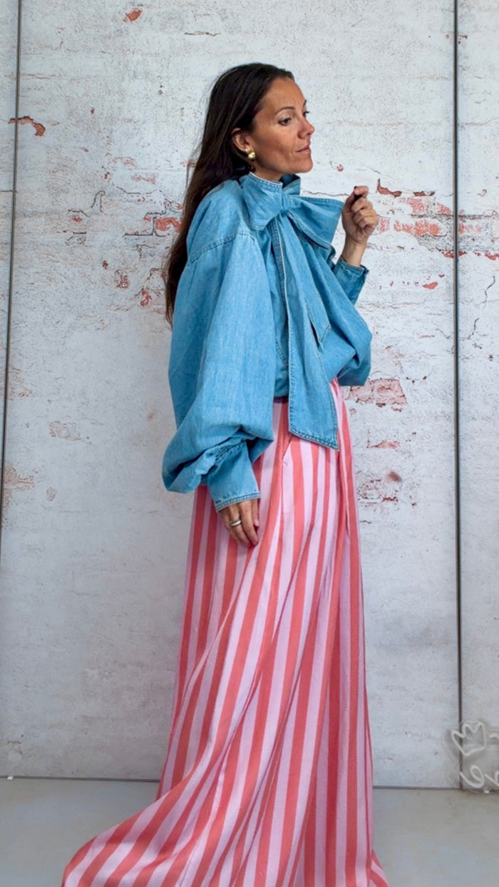 Blusa “maxi ribbon”
