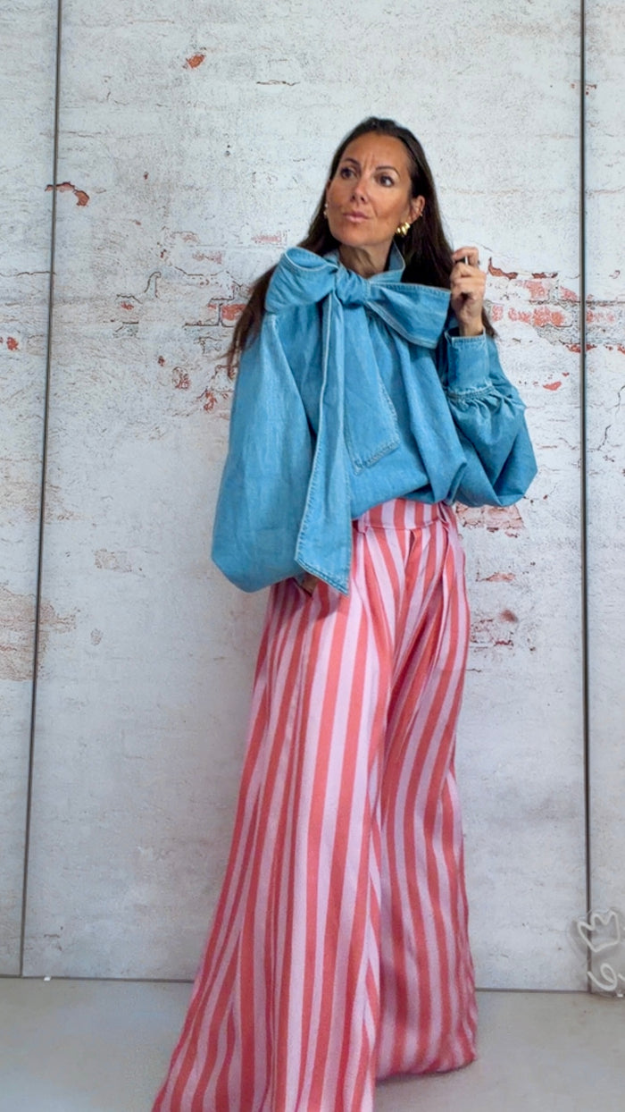 Blusa “maxi ribbon”