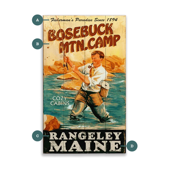 BoseBuck MTN Camp Custom Sign