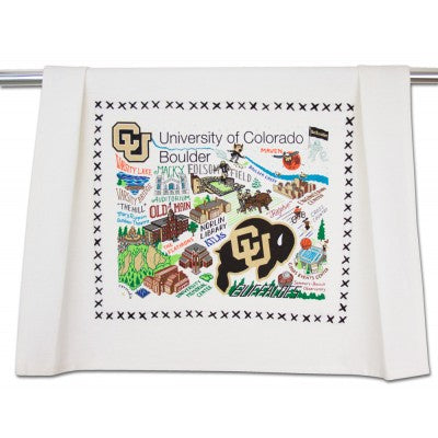 Boulder University of Colorado Collegiate Dish Towel