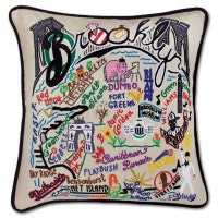Brooklyn Hand-Embroidered Pillow