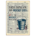 Bucket List Wood Sign