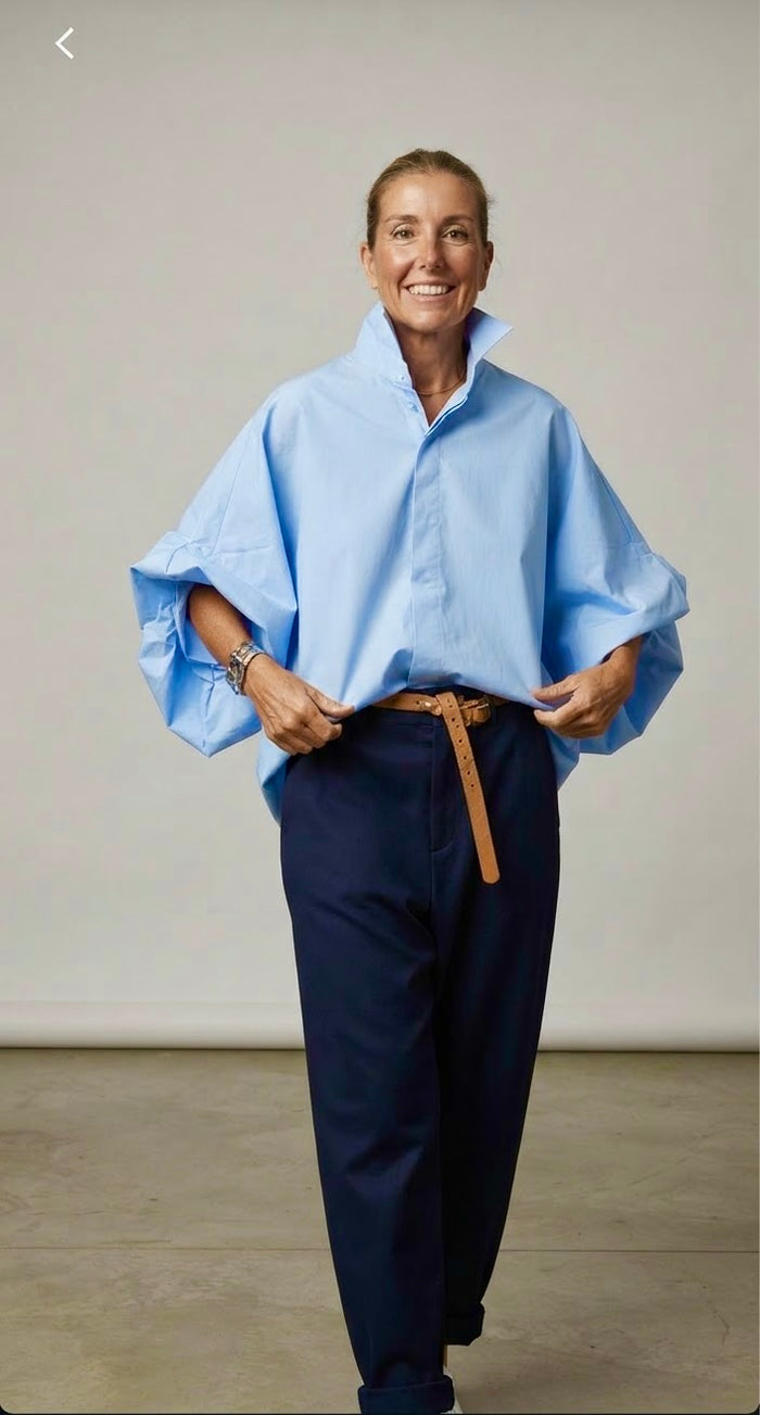 Camisa “Why not?” azul