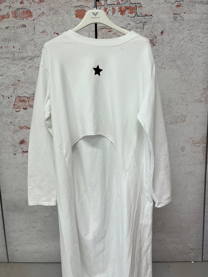 Camiseta Blanca Star LONGLINE
