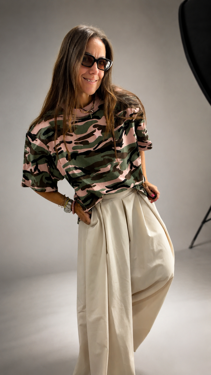 Camiseta  “camouflage” shoulder power