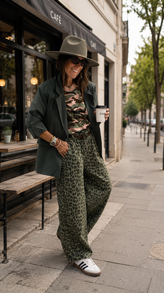 Camiseta  “camouflage” shoulder power
