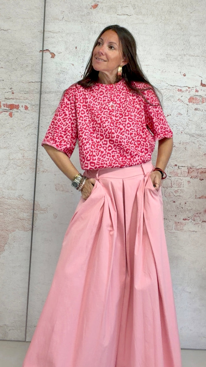 Camiseta  “leopard” red and pink ❤️