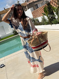 Camisola "sardines lover" oversize, ideal para playa