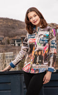 Dizzy-Lizzie Cape Cod Shirt - Rock and Roll Purple Rain available at Barbara Katz