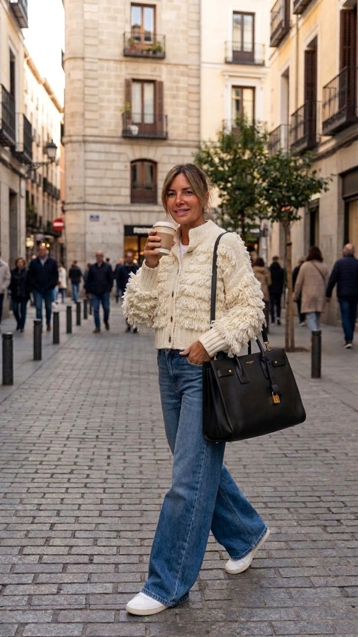 Cardigan “Fringe & cozy”