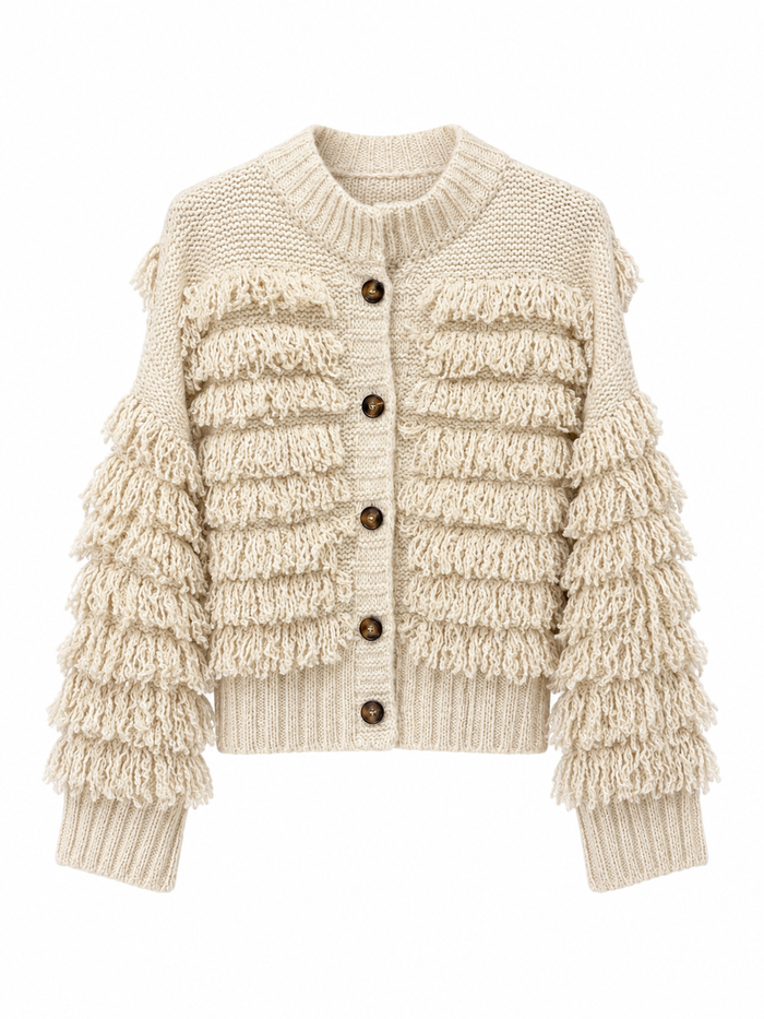 Cardigan “Fringe & cozy”