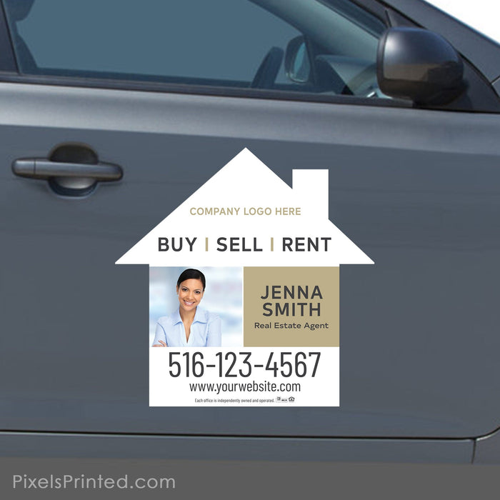Century 21 real estate house shaped car magnets vehicle magnets PixelsPrinted