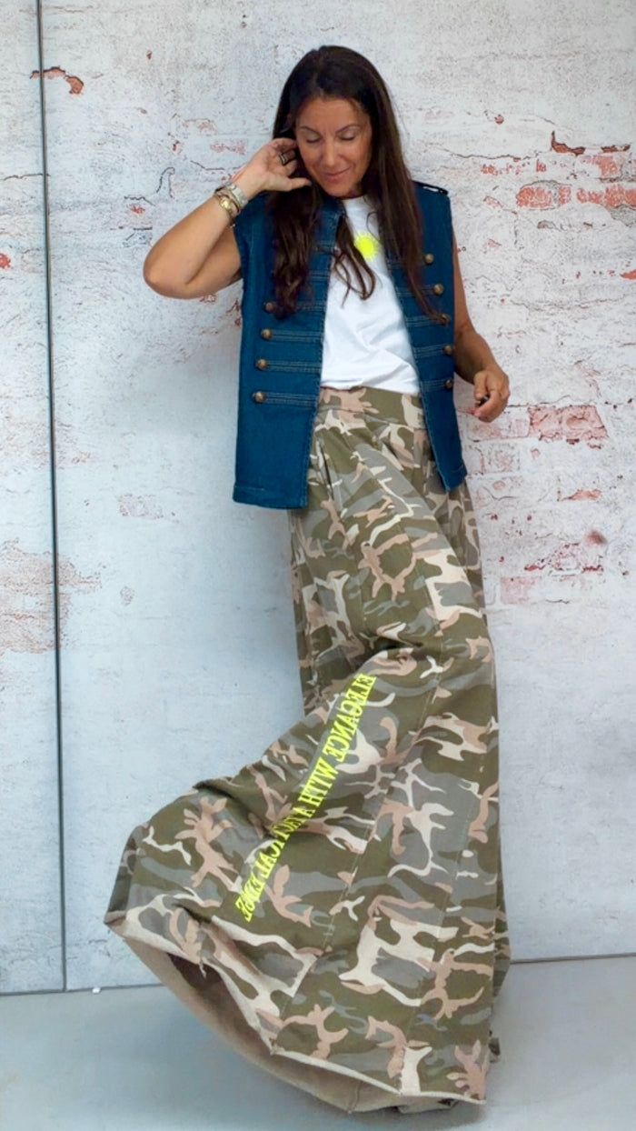 Chaleco Denim Military “Army”