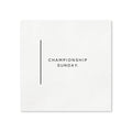 Championship Sunday Cocktail Napkins, 50-Pack, 3-ply, Football Party Napkins