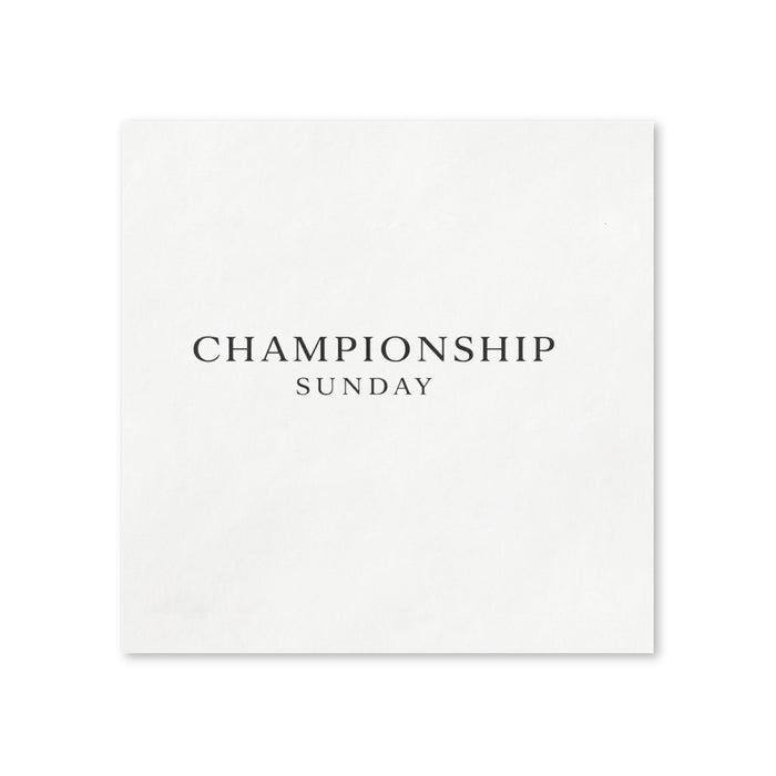 Championship Sunday Cocktail Napkins, 50-Pack, 3-ply, Game Day Party Napkins