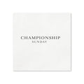 Championship Sunday Cocktail Napkins, 50-Pack, 3-ply, Game Day Party Napkins