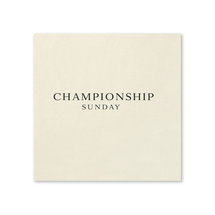 Championship Sunday Cocktail Napkins, 50-Pack, 3-ply, Game Day Party Napkins