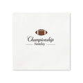 Championship Sunday Football Cocktail Napkin, 50-Pack, 3-ply, Elegant Game Day Party Napkins