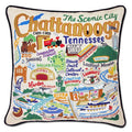 Chattanooga Hand- Emroidered Pillow
