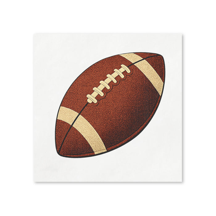 Classic Football Cocktail Napkins, 50-Pack, 3-ply, Game Day Party, Tailgate Decor Napkins