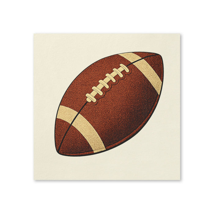 Classic Football Cocktail Napkins, 50-Pack, 3-ply, Game Day Party, Tailgate Decor Napkins