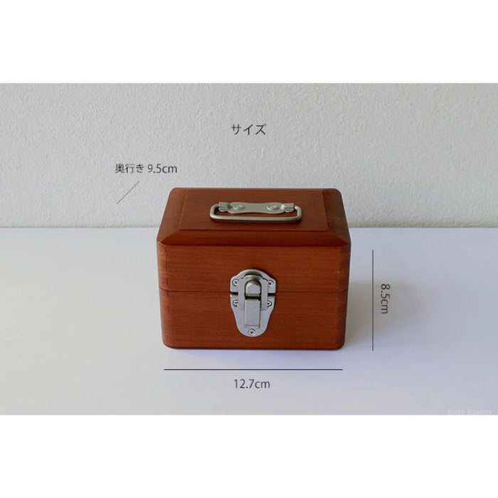 Classiky Tsuga Wood Box - Small, alternate angle.