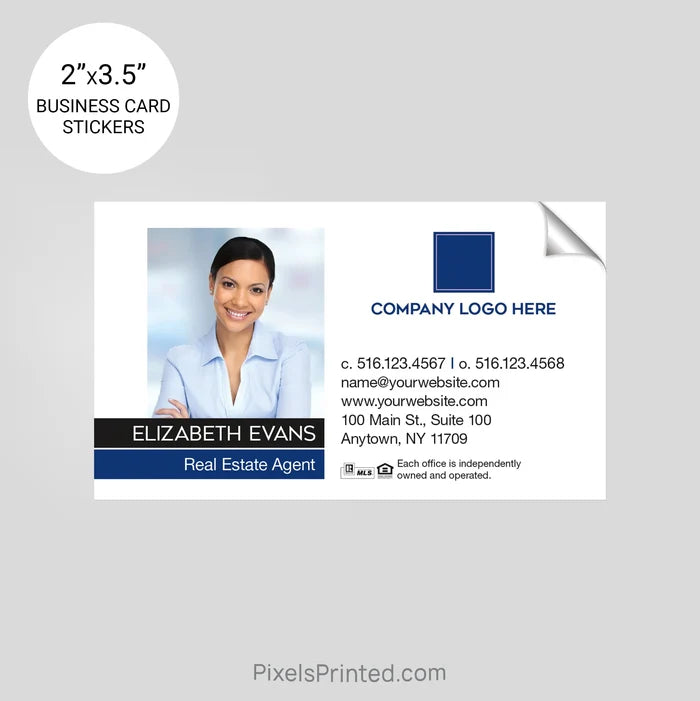 Coldwell Banker business card stickers sticker PixelsPrinted
