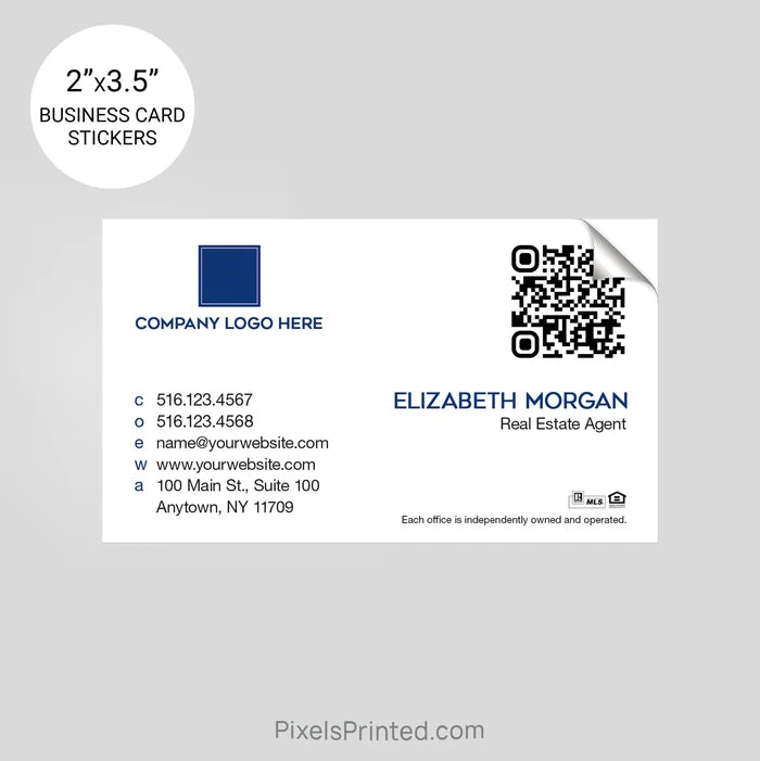 Coldwell Banker business card stickers sticker PixelsPrinted