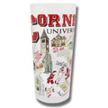 Cornell University Collegiate Frosted Glass Tumbler