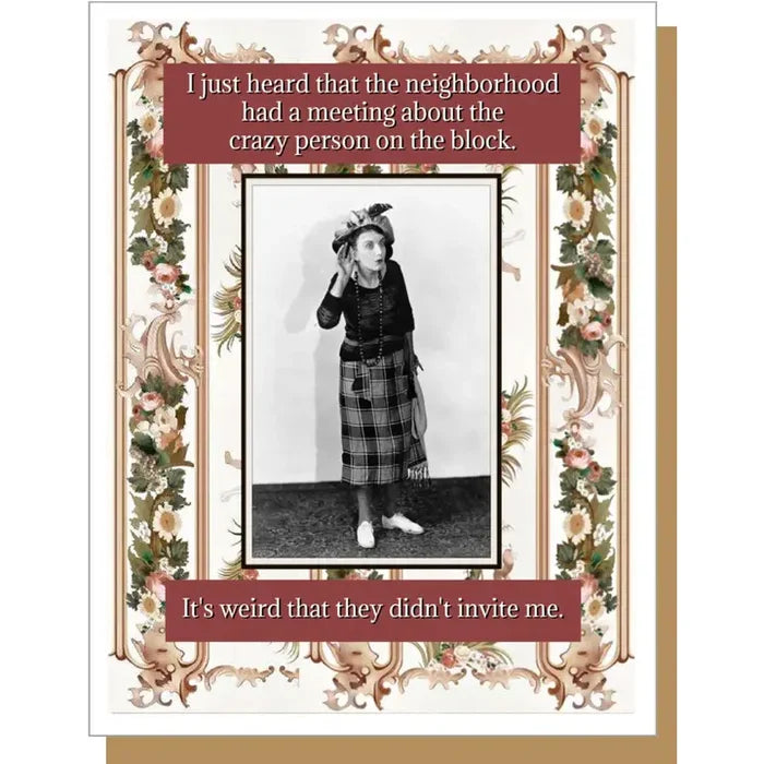 Crazy Person Card