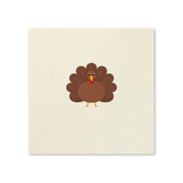 Cute Turkey Thanksgiving Napkins, 50-Pack, 3-ply, Turkey Fall Party Napkins
