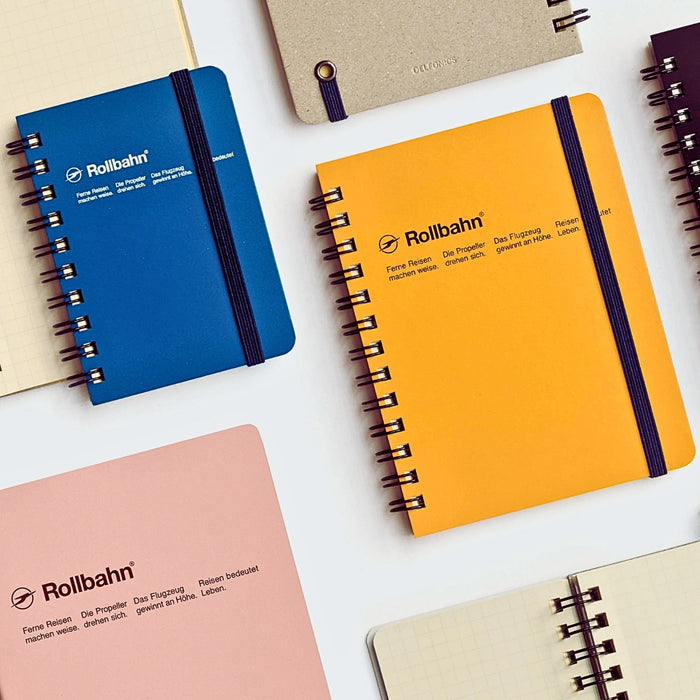 Delfonics Rollbahn Spiral Notebook — Pocket, shown from the front.