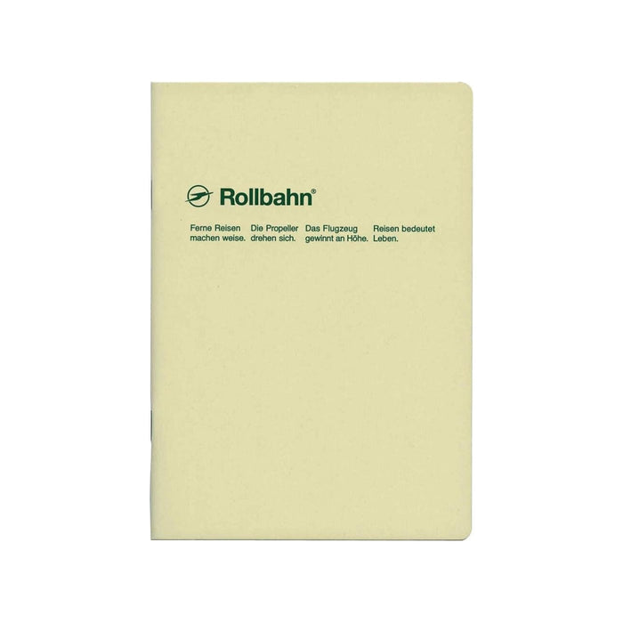 Delfonics Rollbahn Staple Bound B6 Notebook, shown from the front.
