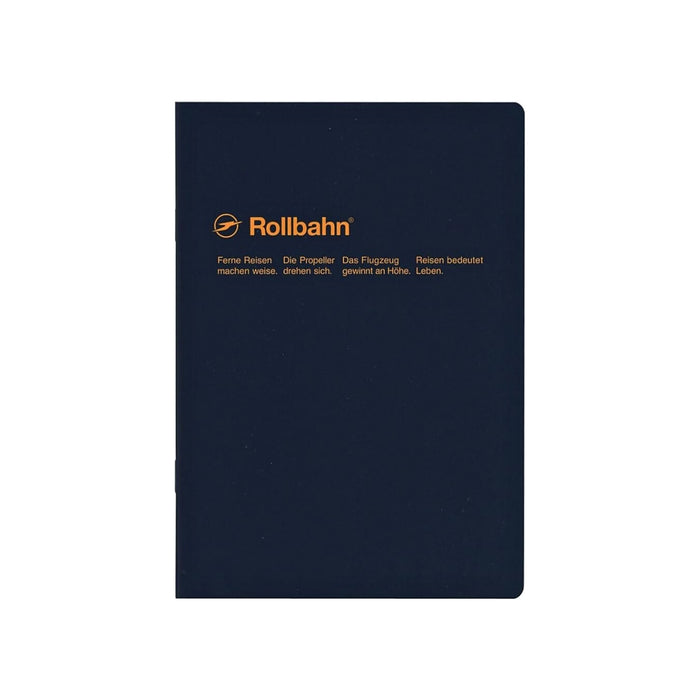 Delfonics Rollbahn Staple Bound B6 Notebook, front view.