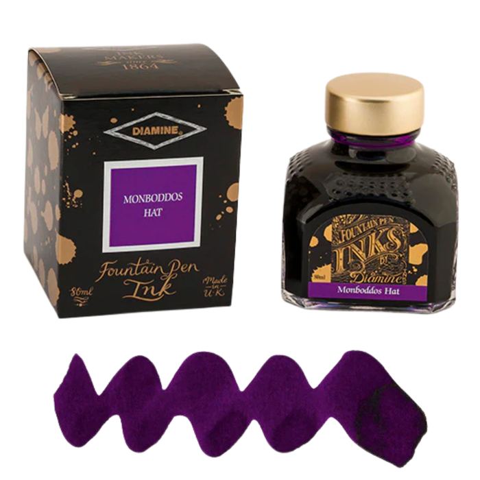 Diamine Ink Bottle 80ml — Purple Colours, shown in full.