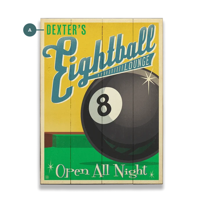 Eightball Lounge Custom Sign