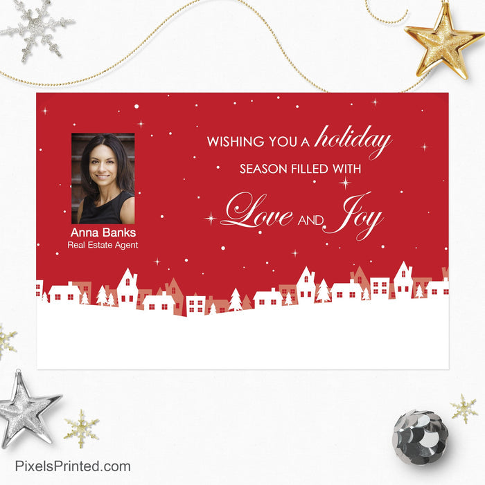 EXIT realty Christmas holiday postcards PixelsPrinted