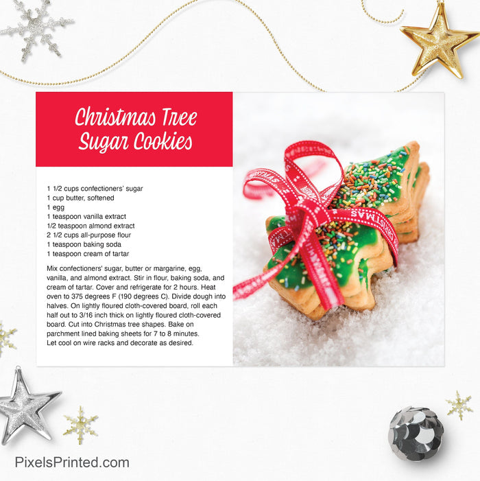 EXIT realty Christmas recipe postcards PixelsPrinted