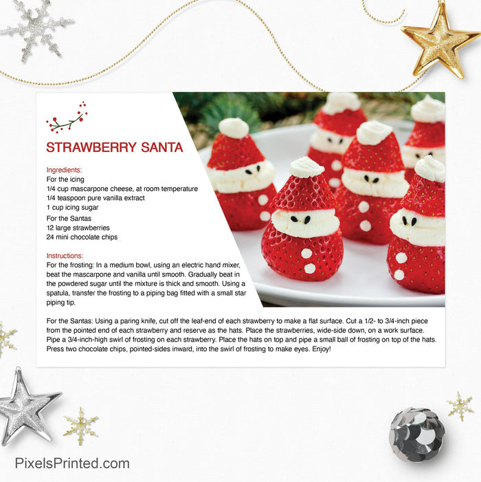 EXIT realty Christmas recipe postcards PixelsPrinted