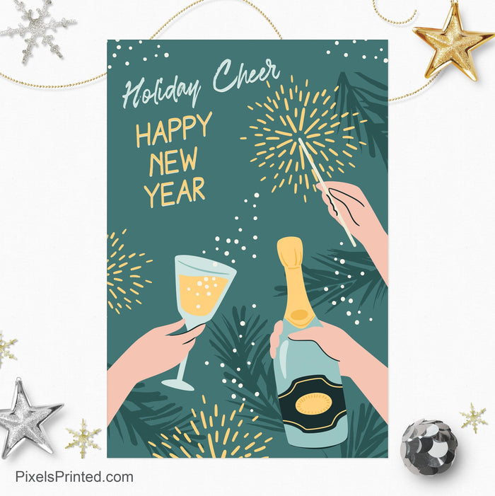 EXIT realty New Year postcards PixelsPrinted
