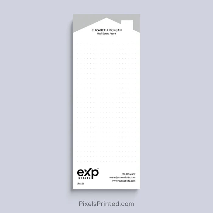 Personalized eXp Realty bullet journal realtor notepad with house design