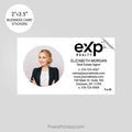 EXP realty business card stickers sticker PixelsPrinted