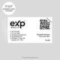 EXP realty business card stickers sticker PixelsPrinted